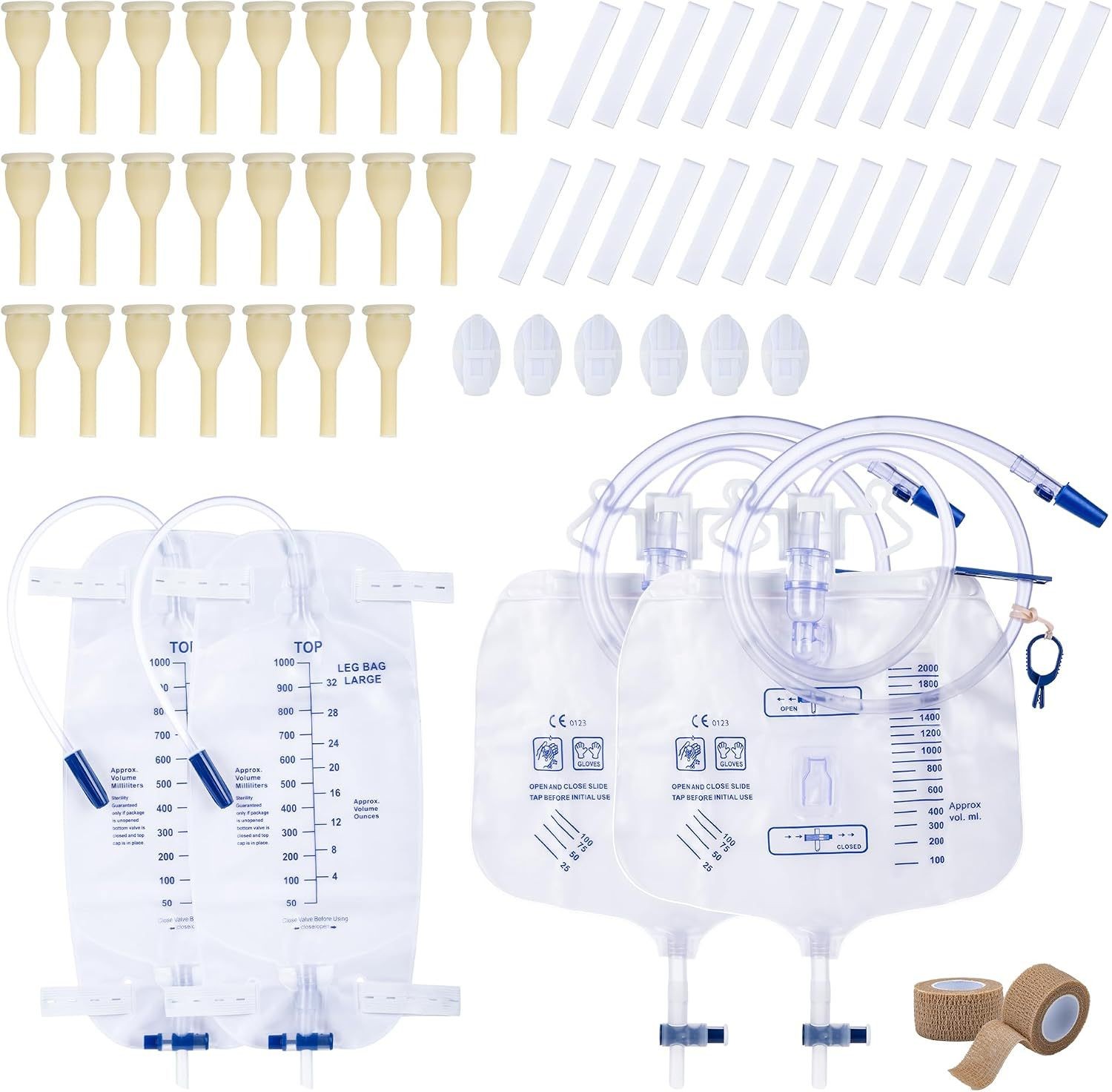 Men Accessories Combo Set - Juego de 34 Condones Externos Masculinos,