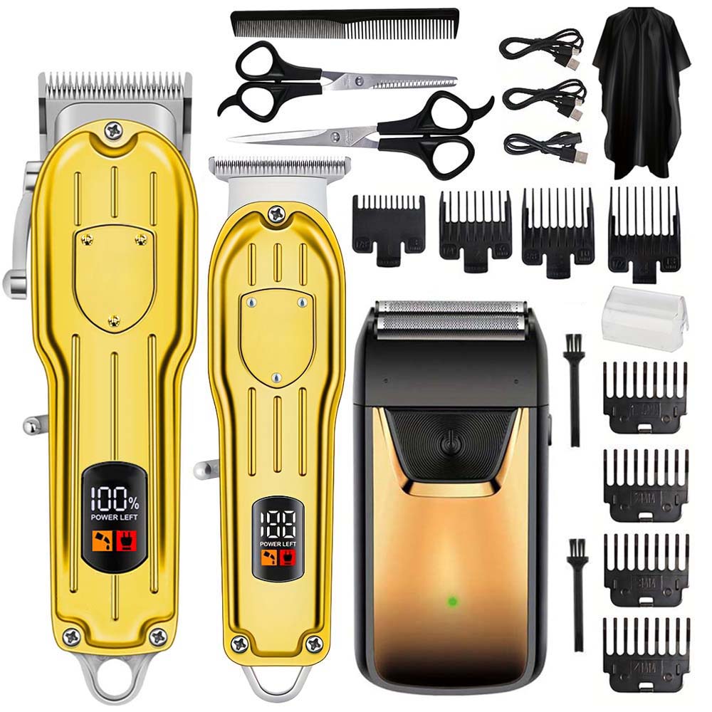 Men'S Accessories Display - Set Profesional de Cortapelos con Pantalla