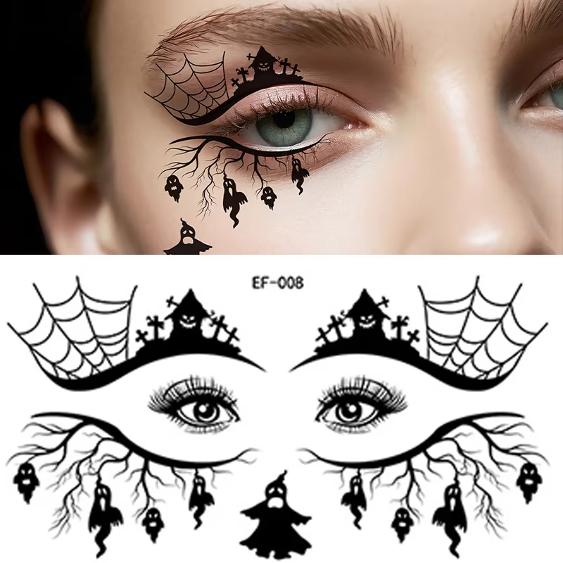 Men Accessories Combo Set - Juego de 10 tatuajes temporales realistas