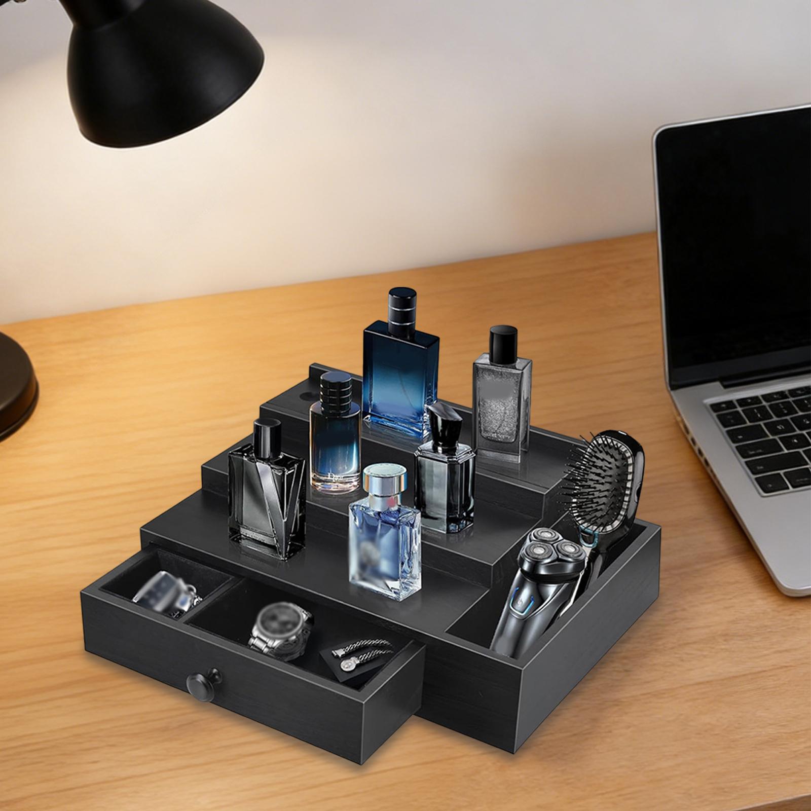 Men'S Accessories Wardrobe - Organizador de Perfumes Trapezoidal con Cajón