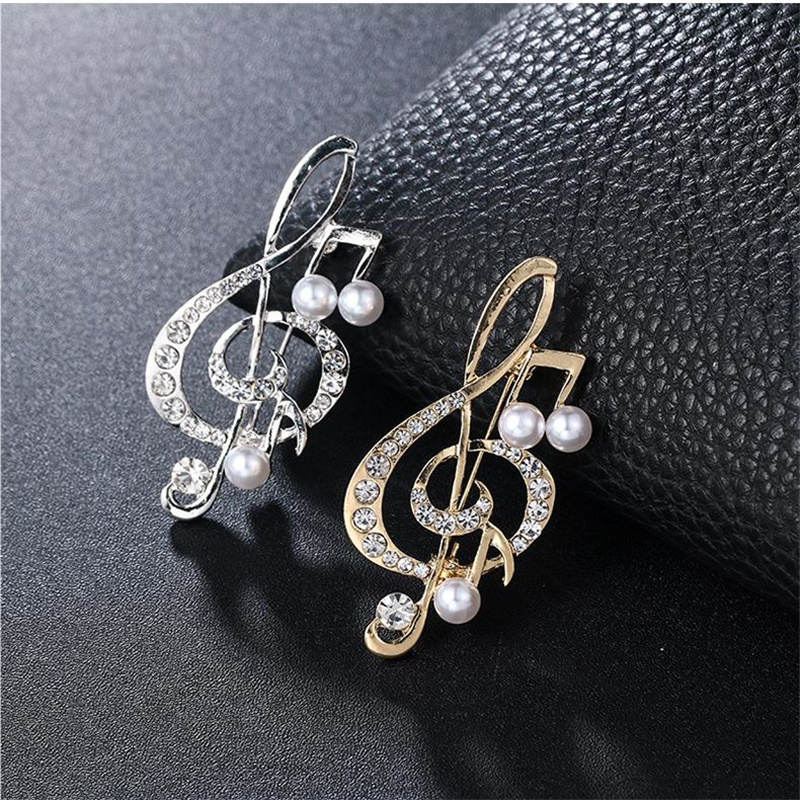 Men Accessories Ideas - Broches de notas musicales elegantes, accesorios