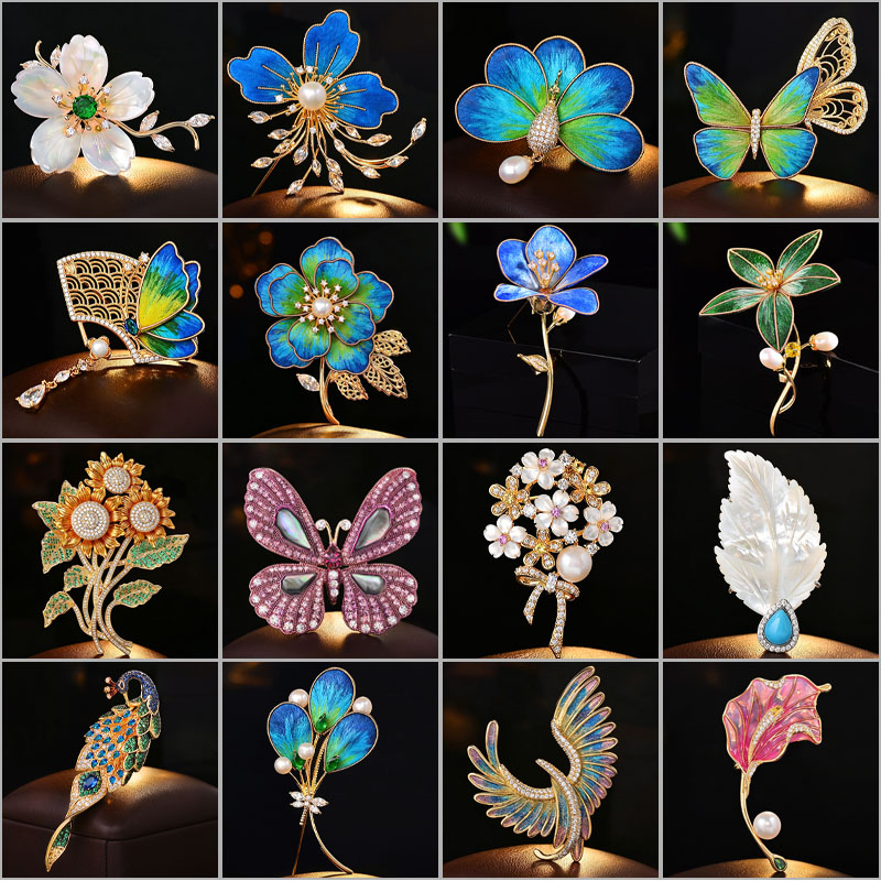 Men Accessories Bouquet - Nuevos broches de lujo de circonita