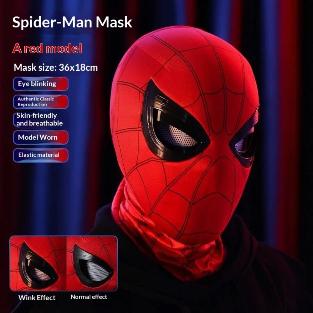 Men'S Accessories Display - Máscara de Spider-Man con ojos móviles,