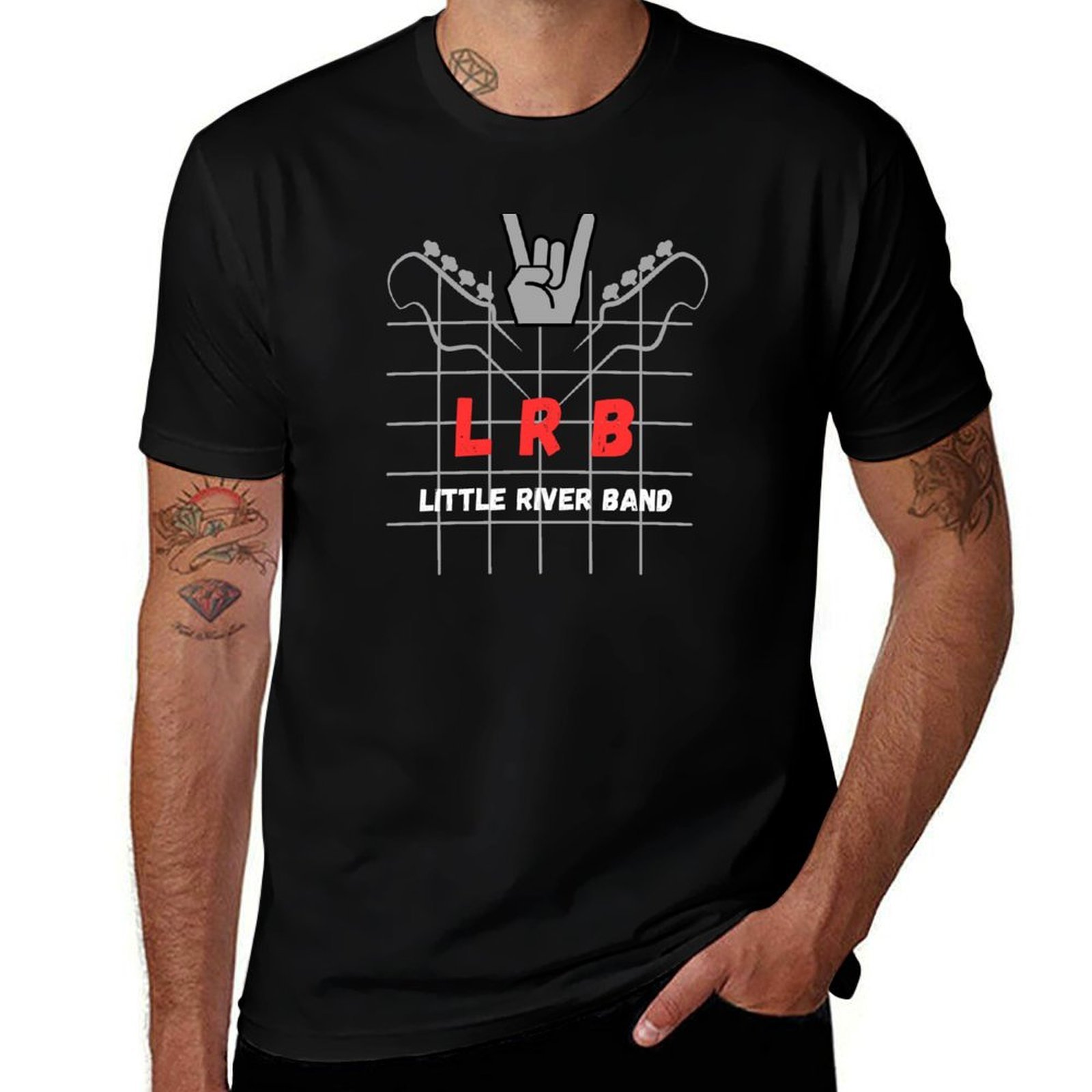 Men'S Accessories Wardrobe - Camiseta LRB-Little River Band para Conciertos,