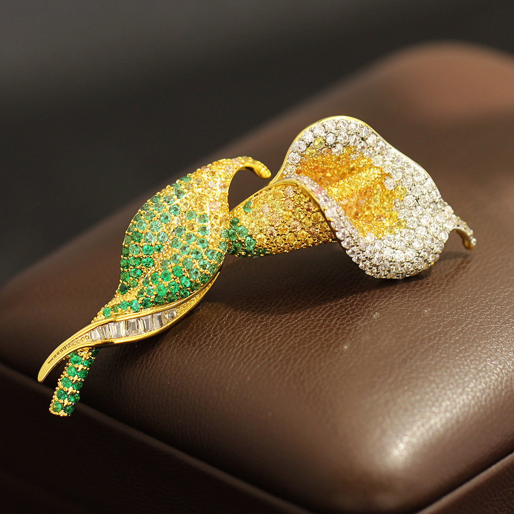 Men Accessories Bouquet - Broche de Alta Gama con Microincrustaciones