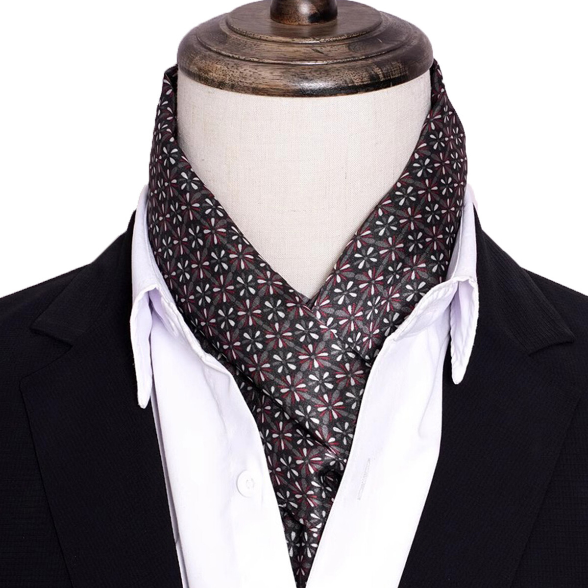 Nueva bufanda de seda a rayas  - Men Accessories For Neck reseña y precio