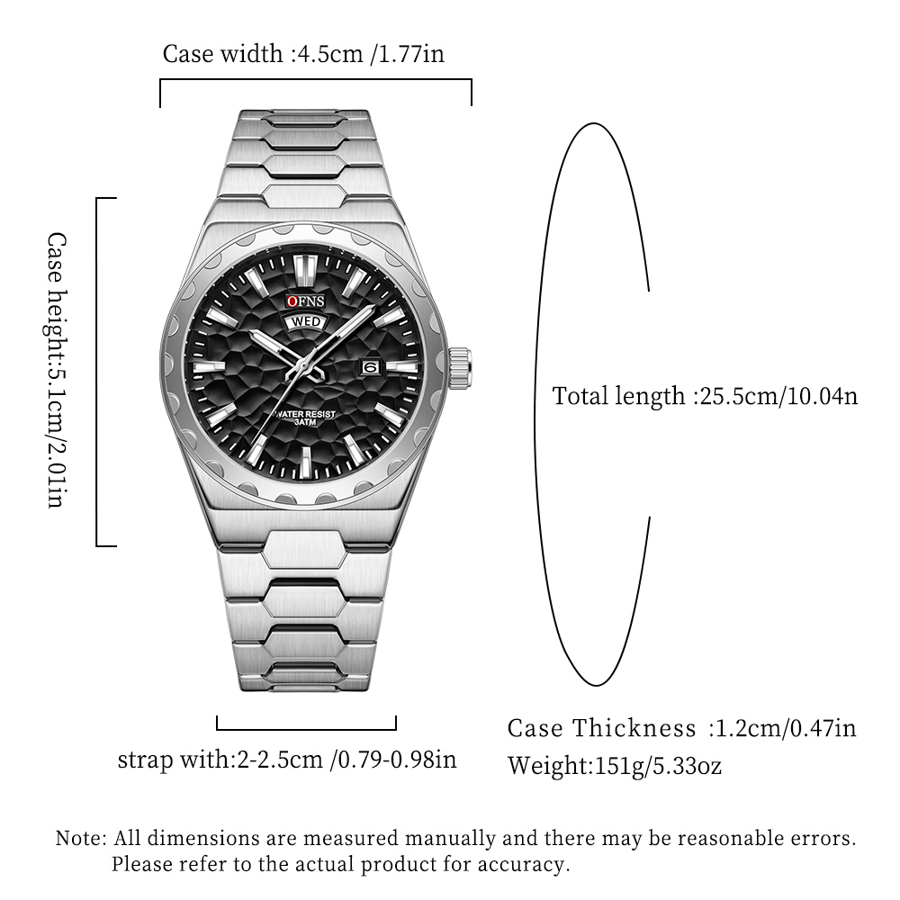 Reloj de Pulsera para Hombre O - Men'S Accessories Display reseña y precio