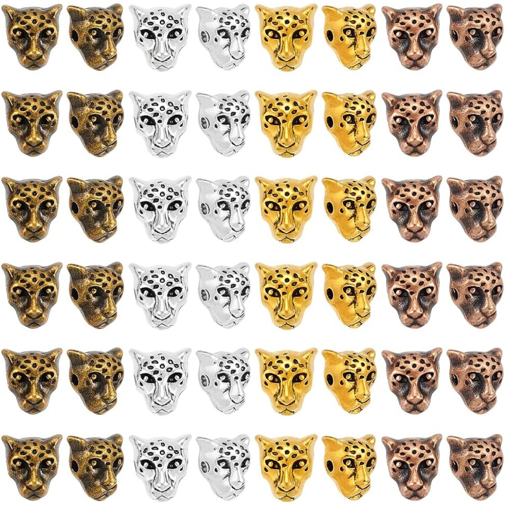 Cuentas de cabeza de leopardo  - Bead Bracelet Men reseña y precio