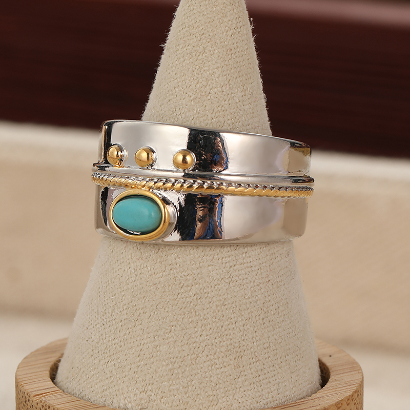 Anillo Ancho de Turquesa Sinté - Men'S Vacation Accessories reseña y precio