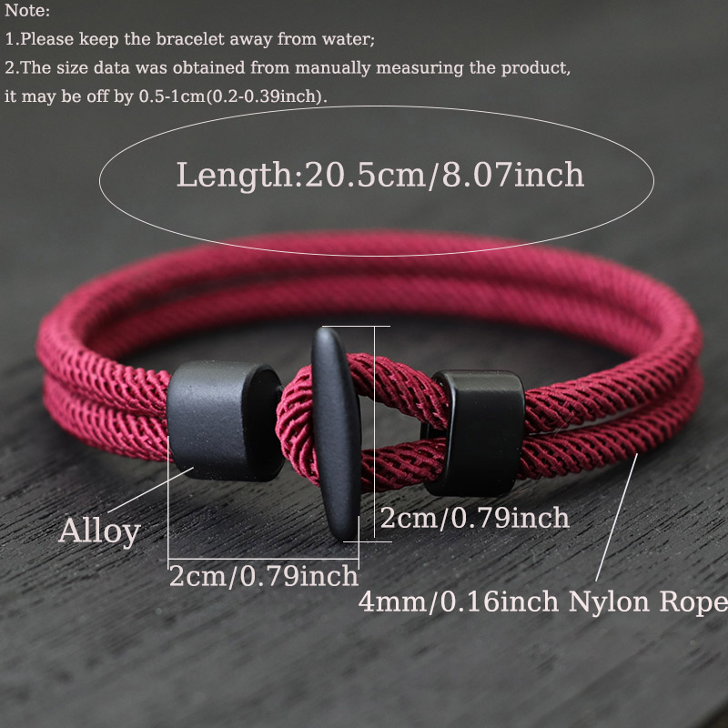 Pulsera clásica bicapa con gan - Men'S Vacation Accessories reseña y precio