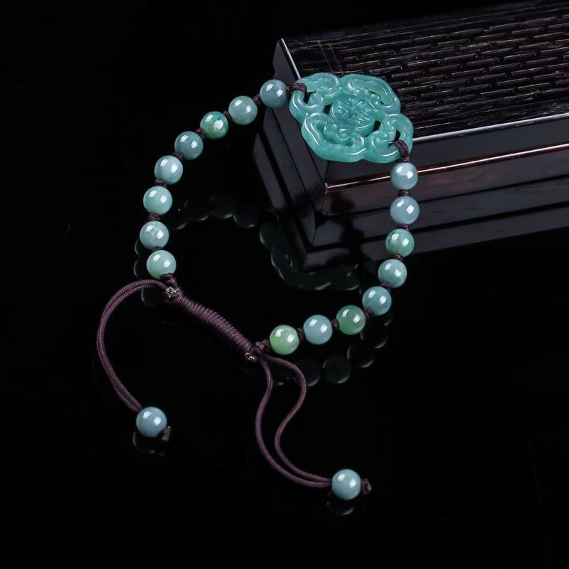 Pulsera de Jadeíta Natural Gra - Bead Bracelet Men reseña y precio