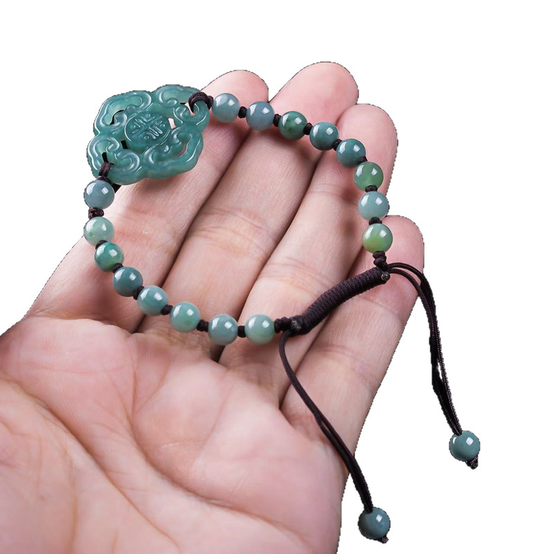 Pulsera de Jadeíta Natural Gra - Bead Bracelet Men reseña y precio