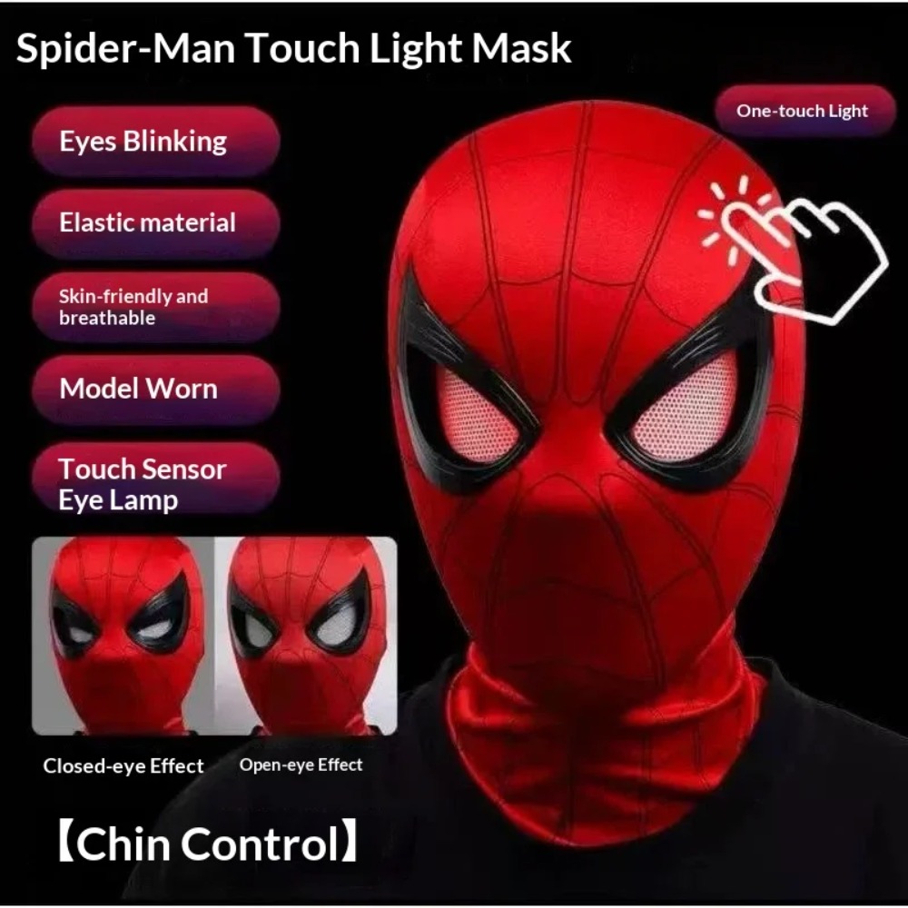 Máscara de Spider-Man con ojos - Men'S Accessories Display reseña y precio