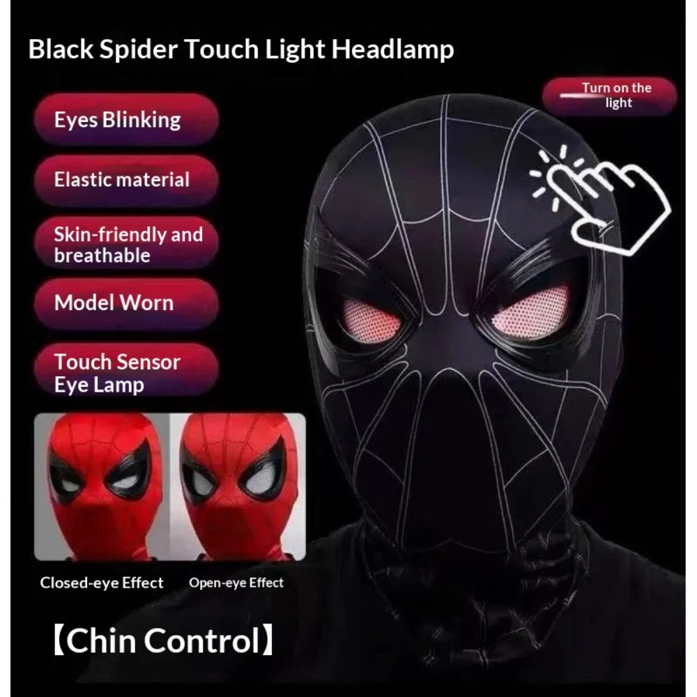 Máscara de Spider-Man con ojos - Men'S Accessories Display reseña y precio
