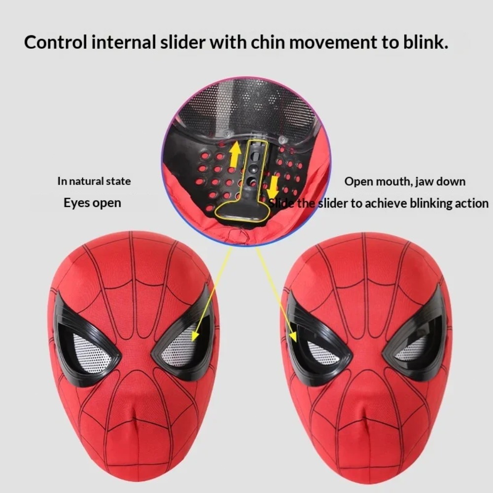 Máscara de Spider-Man con ojos - Men'S Accessories Display reseña y precio