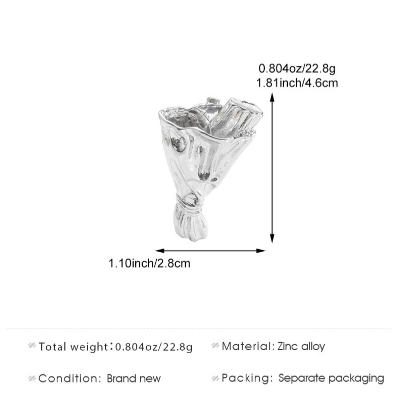Broche Creativo de Metal con D - Men Accessories Bouquet reseña y precio