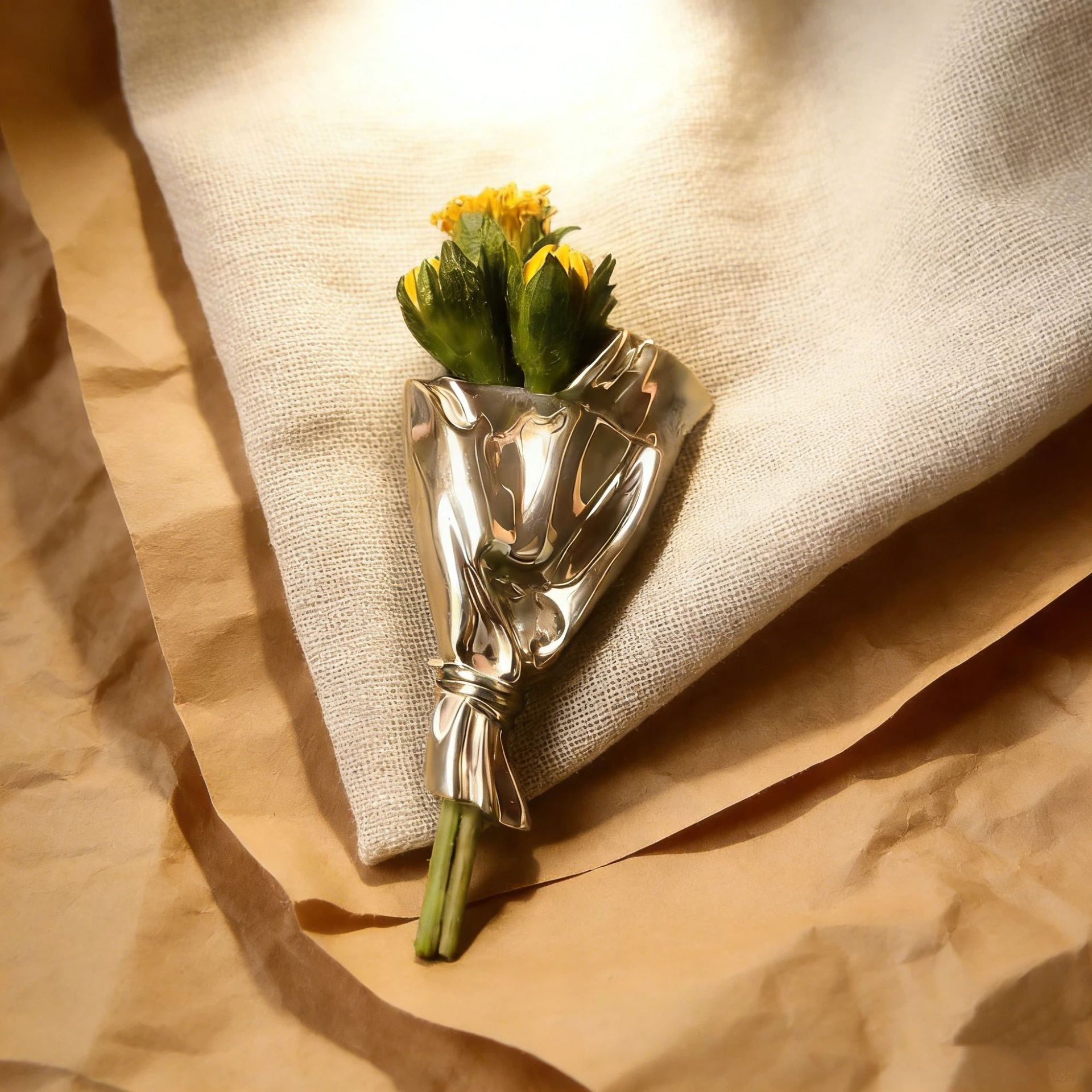 Broche Creativo de Metal con D - Men Accessories Bouquet reseña y precio