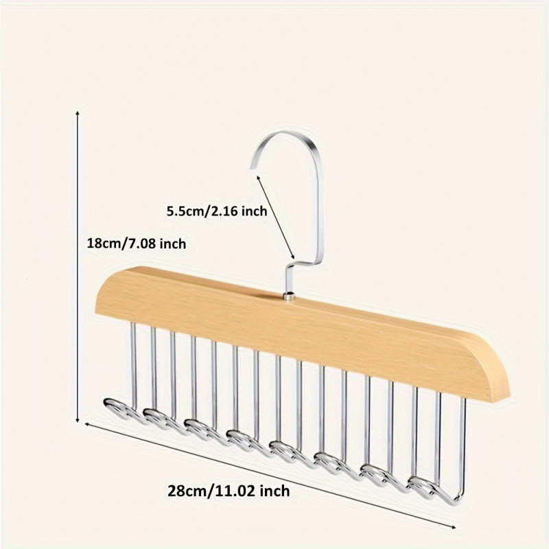 Perchero de madera con 8 ganch - Men'S Accessories Wardrobe reseña y precio