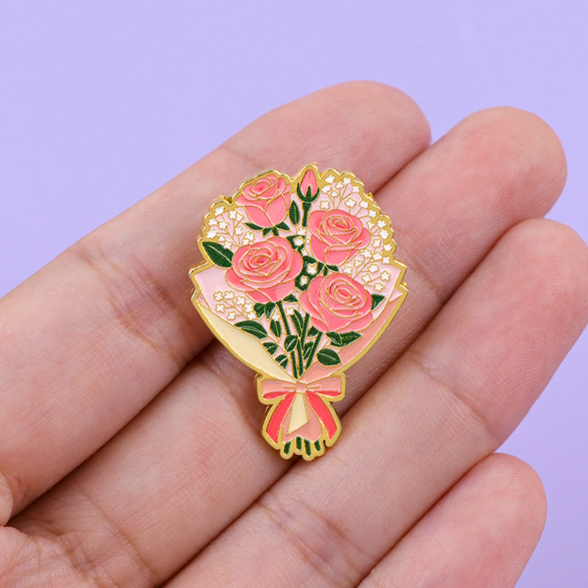 Broche de Esmalte con Ramo de  - Men Accessories Bouquet reseña y precio