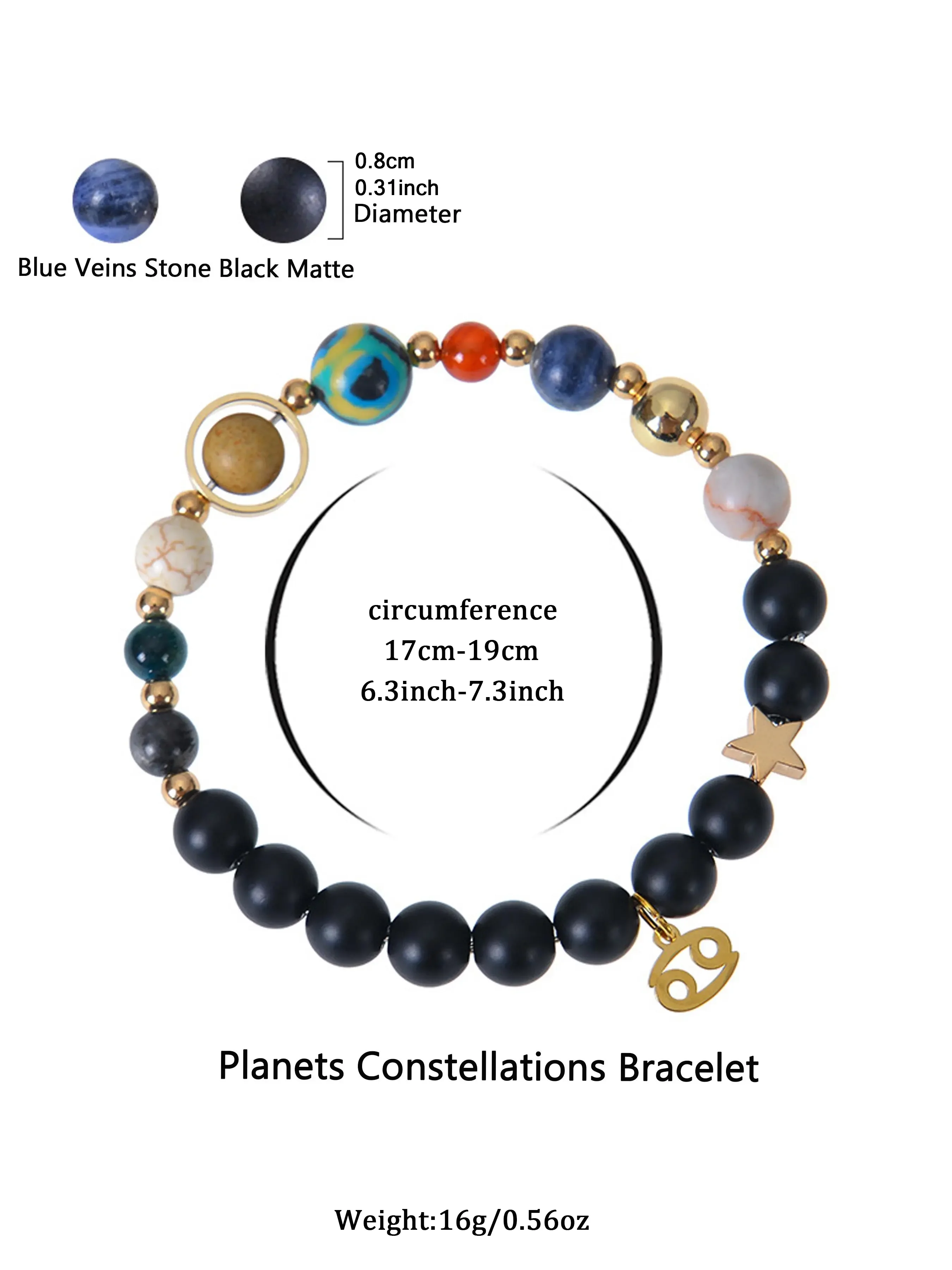 Pulsera de cristal de alta cal - Men Accessories Ideas reseña y precio