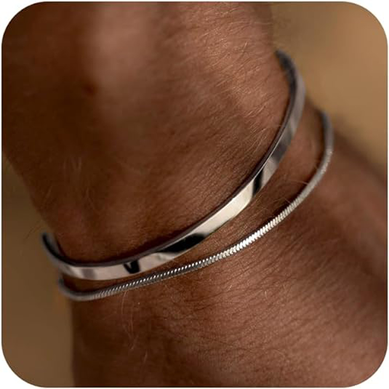Pulseras apilables para hombre - Cufflink Box Set reseña y precio