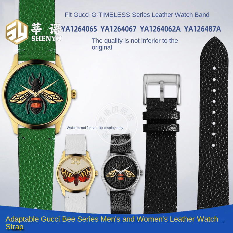 Shenyu-Correa de cuero verde b - Men'S Accessories Gucci reseña y precio