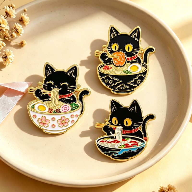 Lindo Pin Esmaltado de Gato Ne - Lapel Pin Enamel reseña y precio
