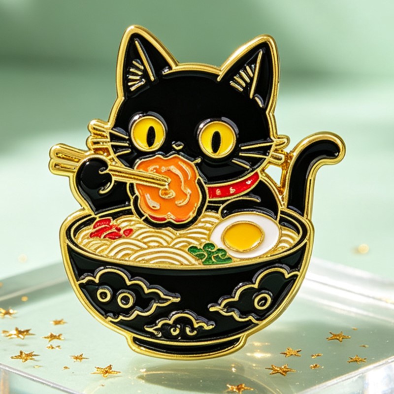 Lindo Pin Esmaltado de Gato Ne - Lapel Pin Enamel reseña y precio