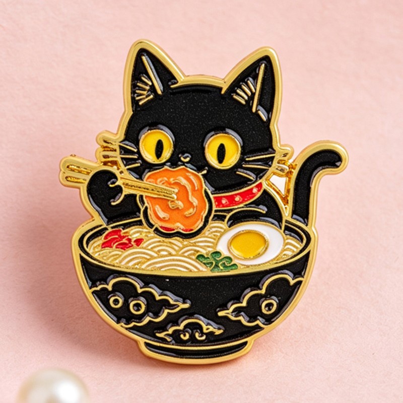 Lindo Pin Esmaltado de Gato Ne - Lapel Pin Enamel reseña y precio