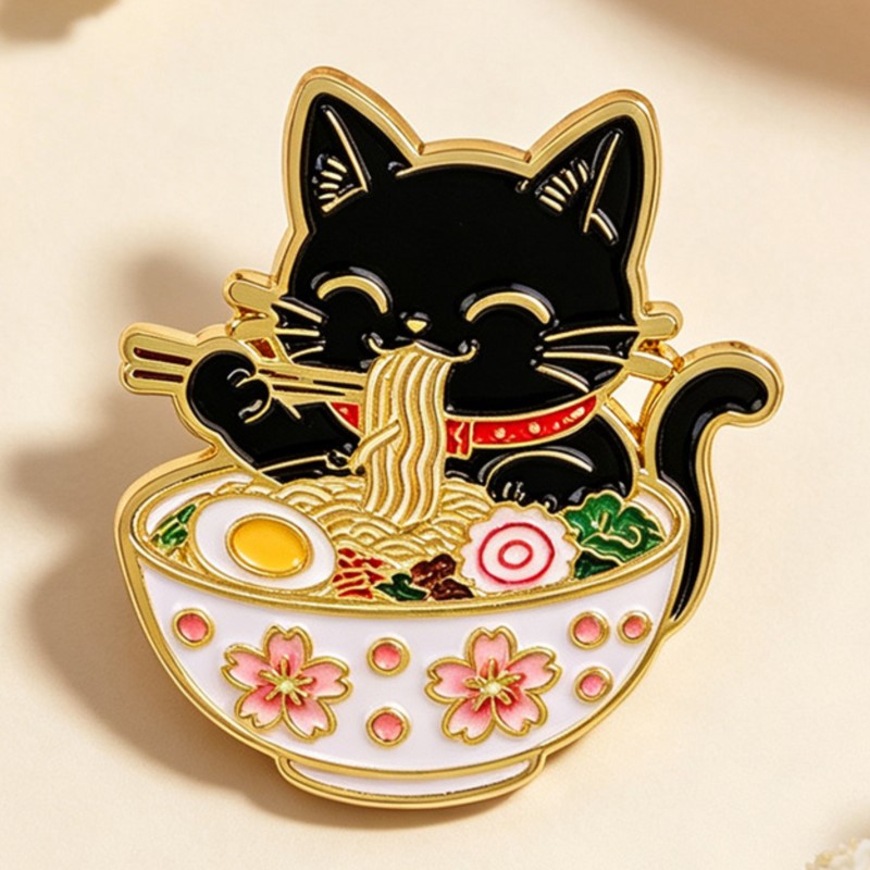 Lindo Pin Esmaltado de Gato Ne - Lapel Pin Enamel reseña y precio